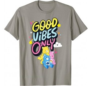 Care Bears Good Vibes Only Grumpy Cheer Funshine Friend Trio T-Shirt